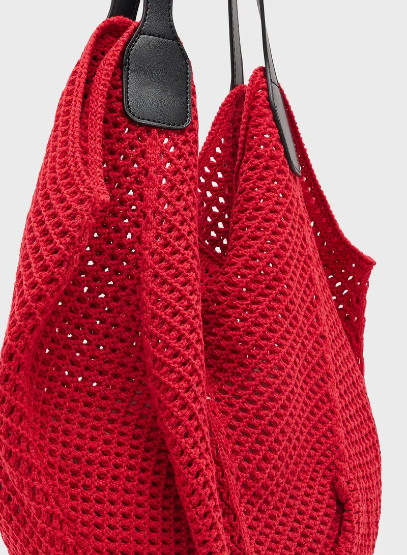 Ginger Raffia Woven Tote