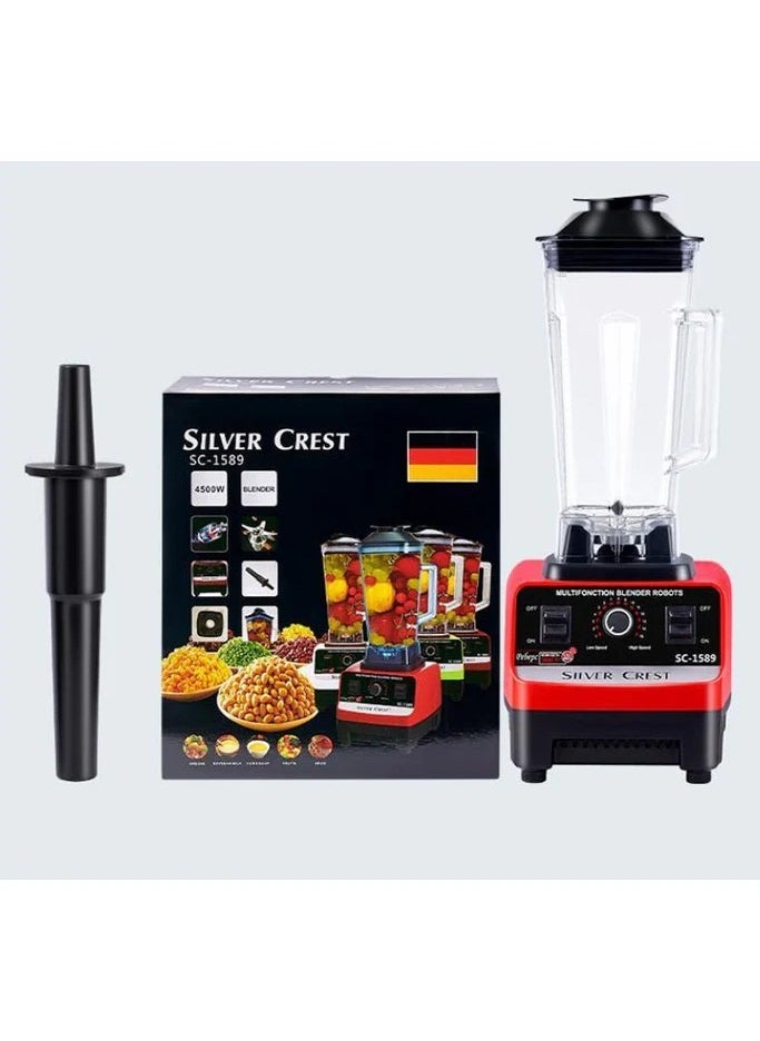 SILVER CREST - High-Speed Blender Mixer Juicer: BPA-Free, Heavy-Duty, 15-Speed, Smart Timer, Ideal for Smoothies, Juices, Ice Crushing, and Food Processing - Image 1