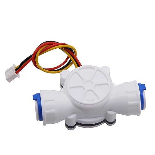 GREDIA 3/8" Quick Connect Water Flow Sensor Food-Grade Switch Hall Effect Flowmeter Fluid Meter Counter 0.3-10L/min - Image 2