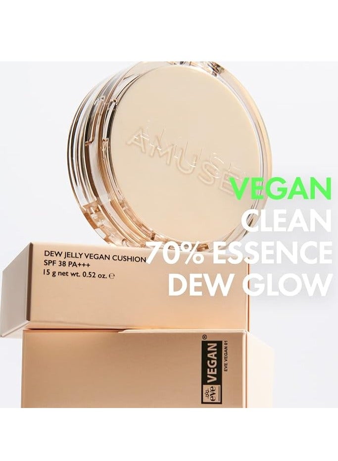 Amuse Dew Jelly Vegan Cushion 03 Honey 15g - Image 3