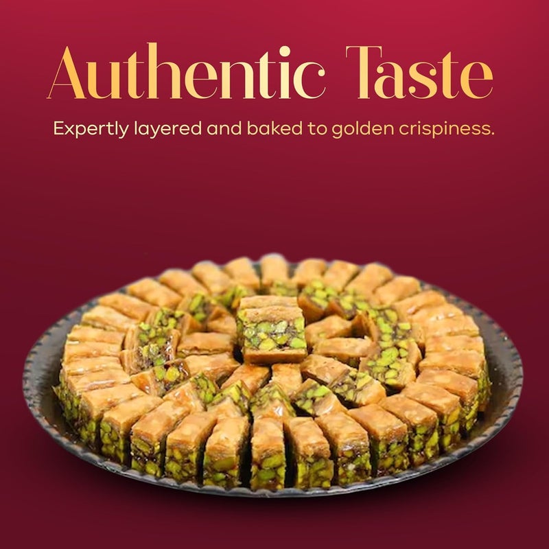 Abu Al Jedi 150g Mixed Baklava -  Premium Arabic Sweets Gift Box for Eid, Diwali, and Special Occasions – Middle Eastern Dessert – Traditional Baklawa - Image 4