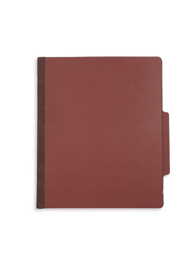 Blue Summit Supplies 10 Letter Size Red Classification Folders - 1 Divider - 2 Inch Tyvek Expansions - Durable 2 Prongs Designed to Organize Standard Medical Files, Office Reports - Letter Size, Red Brick Color, 10 Pack  - Image 4