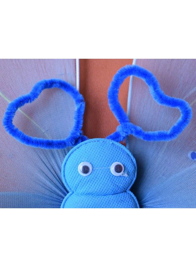 GOTOONE منظفات الأنابيب 200 قطعة سيليل ستيمز 10 ألوان لتزيين الفنون اليدوية الحرفية (6 مم × 12 بوصة) - Image 4