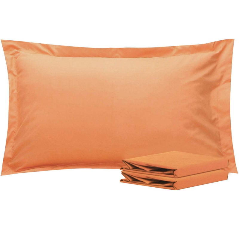إن تي باي NTBAY King Pillow Sams - 2 Pack Microfiber 20x36 Covers Sham - Super Super and Dozy Wrinkle Resistant 20x36 Indces Oxford Plowcases Pale Orange  - Image 1