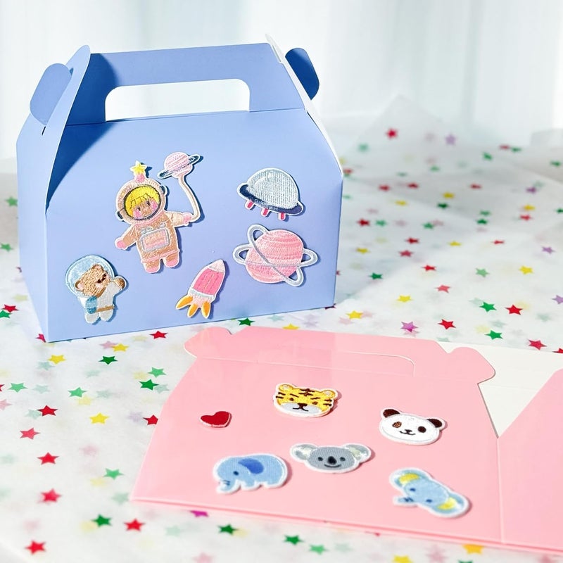 UnicoPak 30 Pack Baby Blue Gable Treat Boxes Party Favor Goodie Bag Boxes for Candy Treats Snacks Cookie Toys for Birthday Party Special Events, 6.5x3.5x3.5 Inches - Image 4
