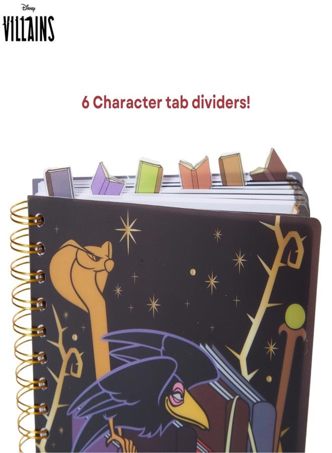 Innovative Designs Disney Villains Journal Notebook, Spiral Bound, 144 Lined Pages, 8 x 7 inches, Light Green, Disney Princess Movie Characters - Image 2