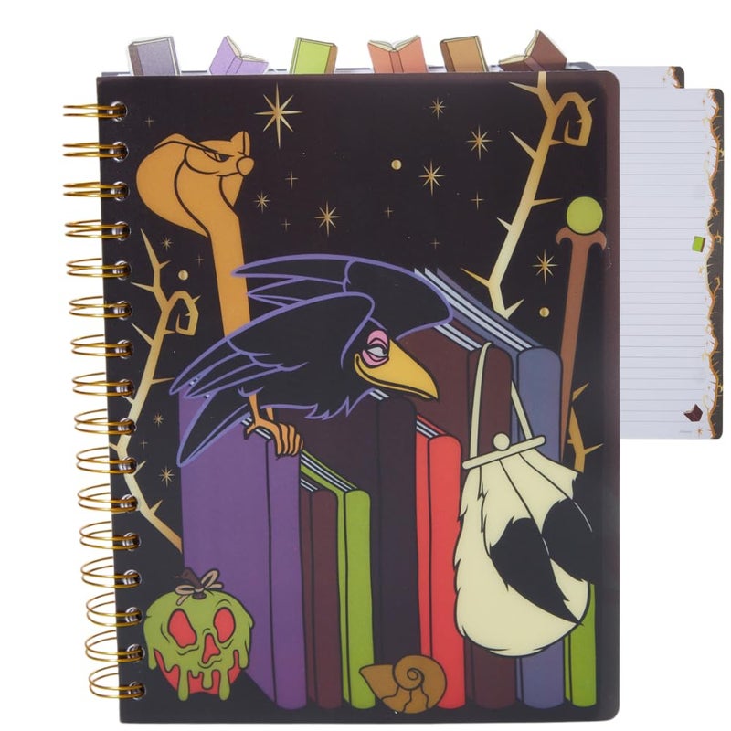 Innovative Designs Disney Villains Journal Notebook, Spiral Bound, 144 Lined Pages, 8 x 7 inches, Light Green, Disney Princess Movie Characters - Image 1