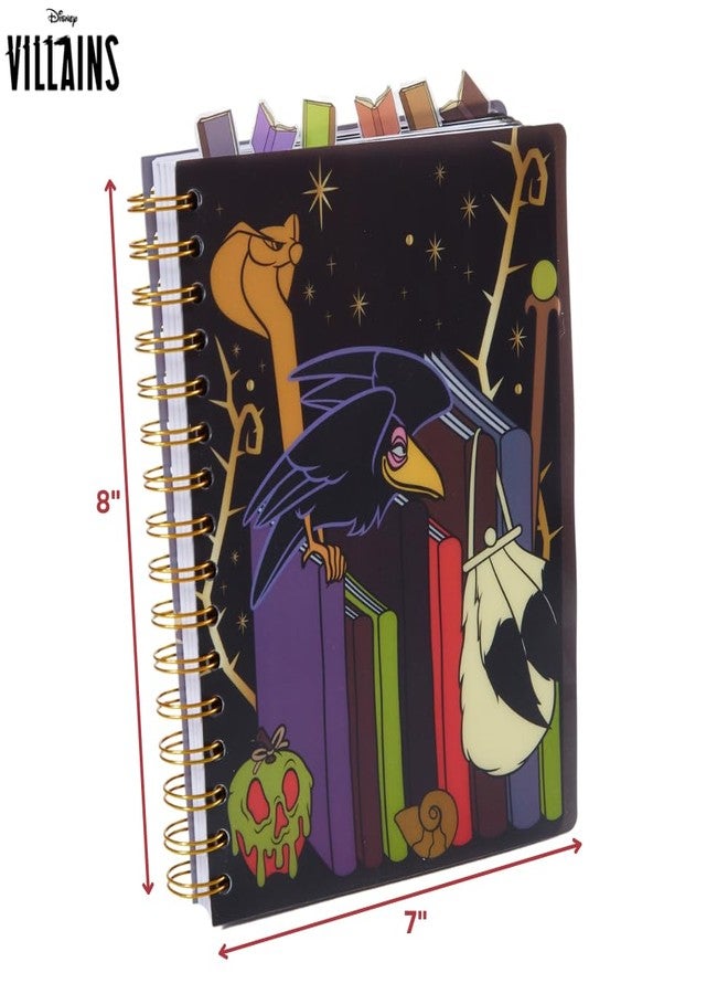Innovative Designs Disney Villains Journal Notebook, Spiral Bound, 144 Lined Pages, 8 x 7 inches, Light Green, Disney Princess Movie Characters - Image 5