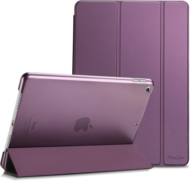Procases Ipad 10.2 Case 9Th Gen 2021/ Ipad 8Th Gen 2020/ 7Th Gen 2019, Slim Stand Hard Back Shell Protective Smart Cover Case For 10.2 Inch Ipad 9/8/7-Purple - Image 1