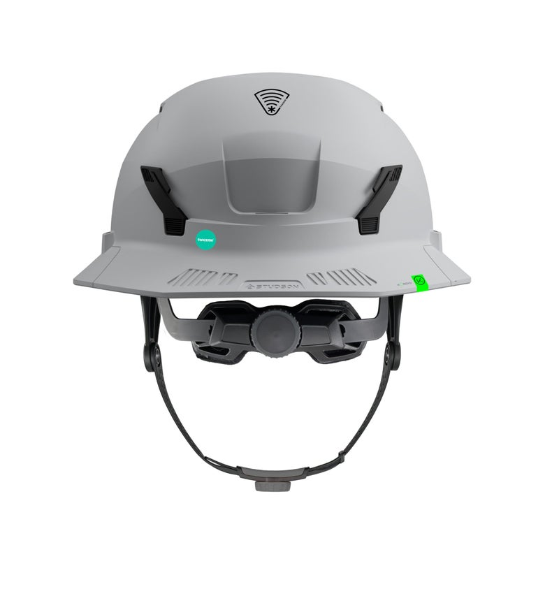 STUDSON SHK-1 Highbar Full Brim Class C Vented Safety Helmet | ANSI Z89.1 Type I & Type II | Koroyd Impact Protection | Highbar Chinstrap | Twiceme Integrated - HD Carbon - Image 2
