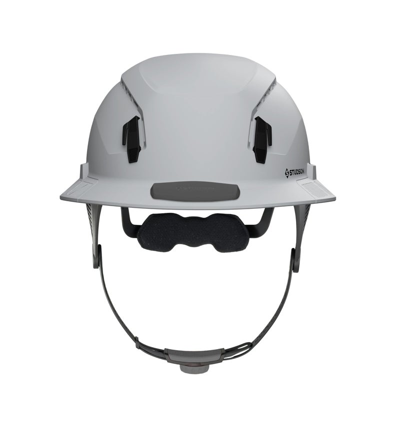 STUDSON SHK-1 Highbar Full Brim Class C Vented Safety Helmet | ANSI Z89.1 Type I & Type II | Koroyd Impact Protection | Highbar Chinstrap | Twiceme Integrated - HD Carbon - Image 4