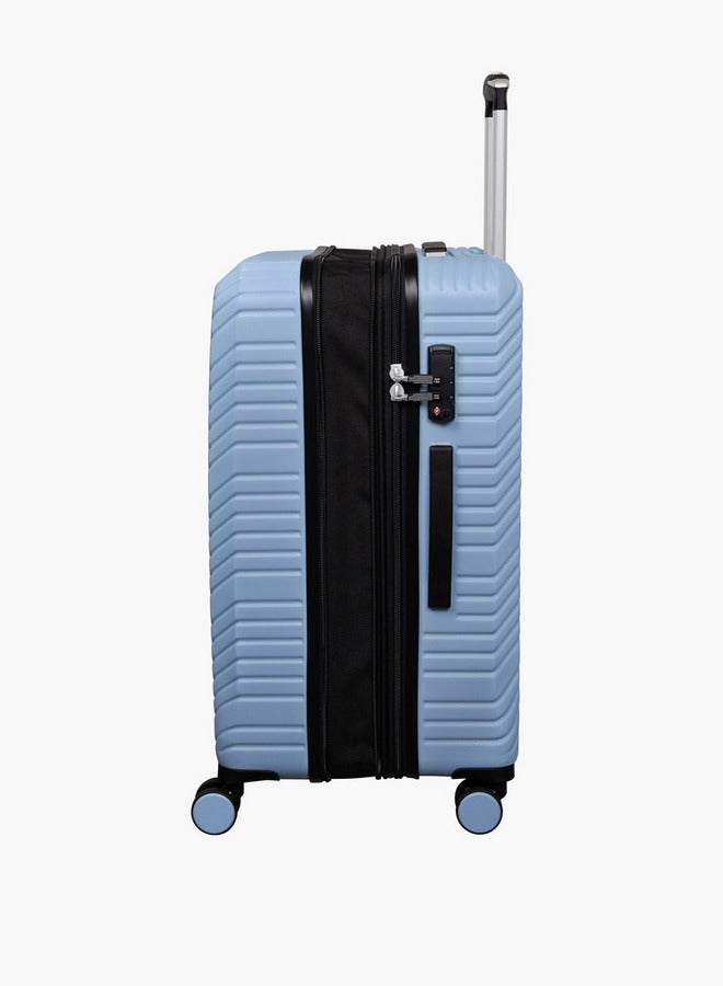 it Textured Hardcase Luggage Trolley with Retractable Handle - 24 Inches Check-in Bag - Image 4