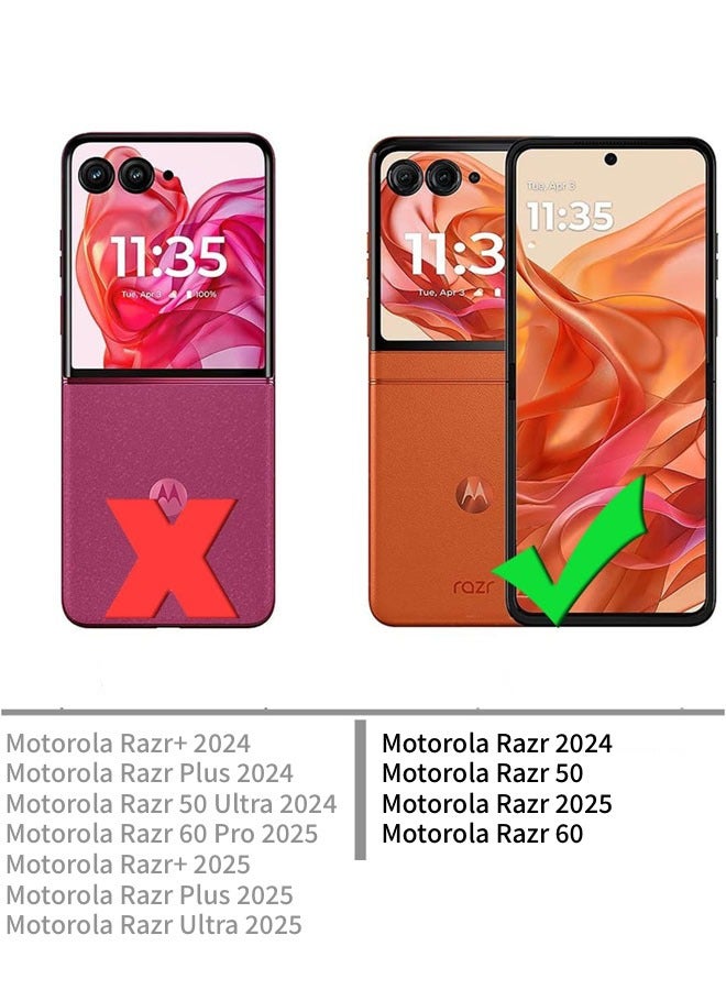 SJet Motorola Razr 50/60 Case Hard PC Back Cover for Moto Razr 2024/2025 (Clear) - Image 2