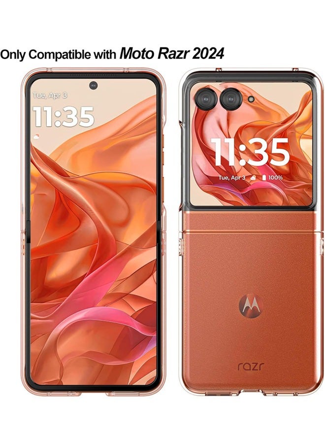 SJet Motorola Razr 50/60 Case Hard PC Back Cover for Moto Razr 2024/2025 (Clear) - Image 4