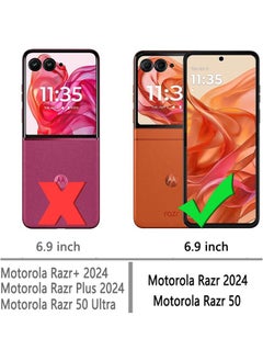 SJet Motorola Razr 50(not for 50 Ultra) 2024 Case Hard PC Back Cover (Clear)  - Image 2