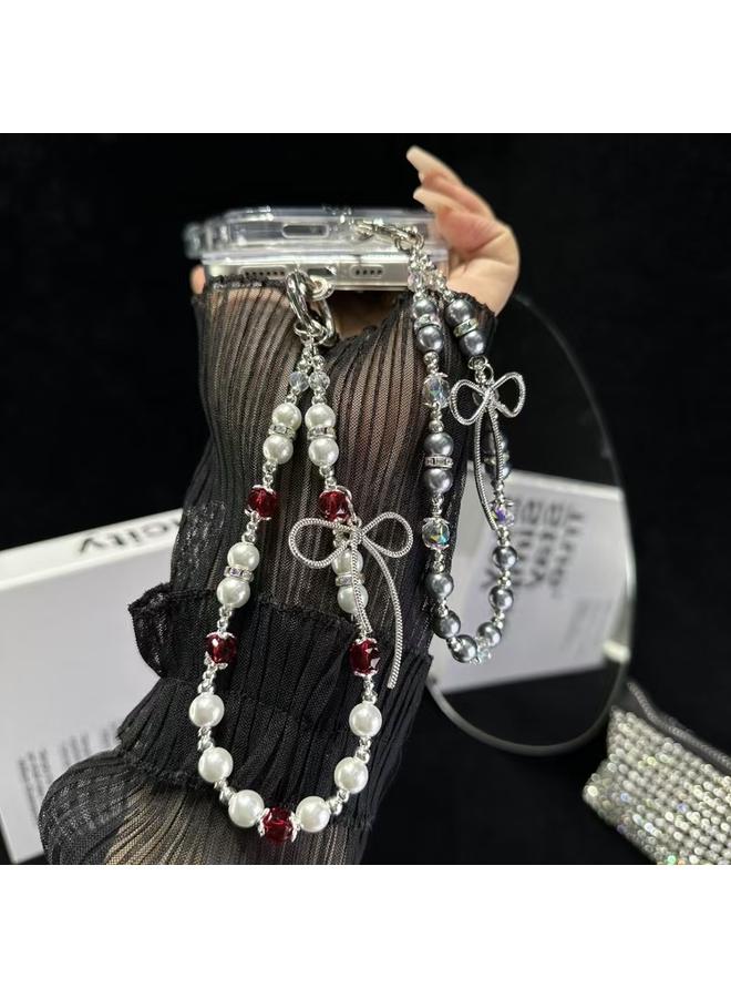 erorex Case For iPhone 16 Plus Little Fresh Bow Bracelet Chain TPU Phone Case - Image 5