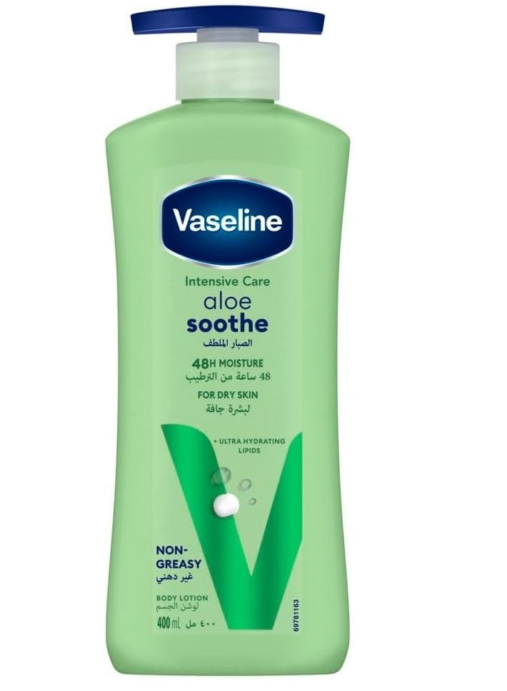 VASELINE Body Lotion Aloe Soothe , 400ml - Image 1