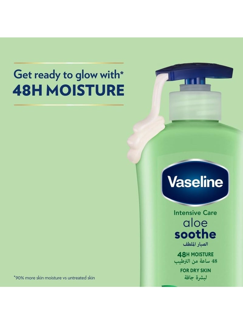 VASELINE Body Lotion Aloe Soothe , 400ml - Image 3