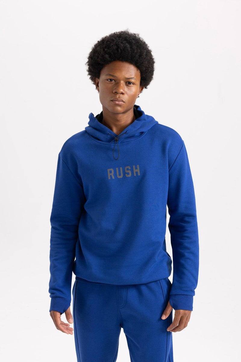 DeFacto Man DeFactoFit Standard Fit Thick Hooded Sweatshirt  - Image 5