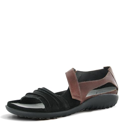 NAOT Women's Papaki Sandal Black Velvet/Cinnamon Combo 5-5.5 M US - Image 1