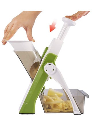 Safe Mandoline Slicer, Upright Vegetable Potatoes Slicer Chopper, Julienne + Dicer, Thickness Adjuster for Kitchen Fast Meal Prep - pzsku/Z1E56CD233B92C3D4464AZ/45/_/1721144699/2f37c9bc-0eec-4260-af91-5077b37d60ce