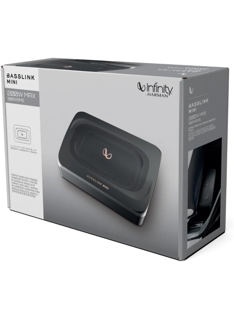 إينفينيتي صب ووفر سيارات Infinity Infinity BassLink Mini مدمج يوضع تحت المقعد – نظام صوت باس عميق للسيارات - Image 5