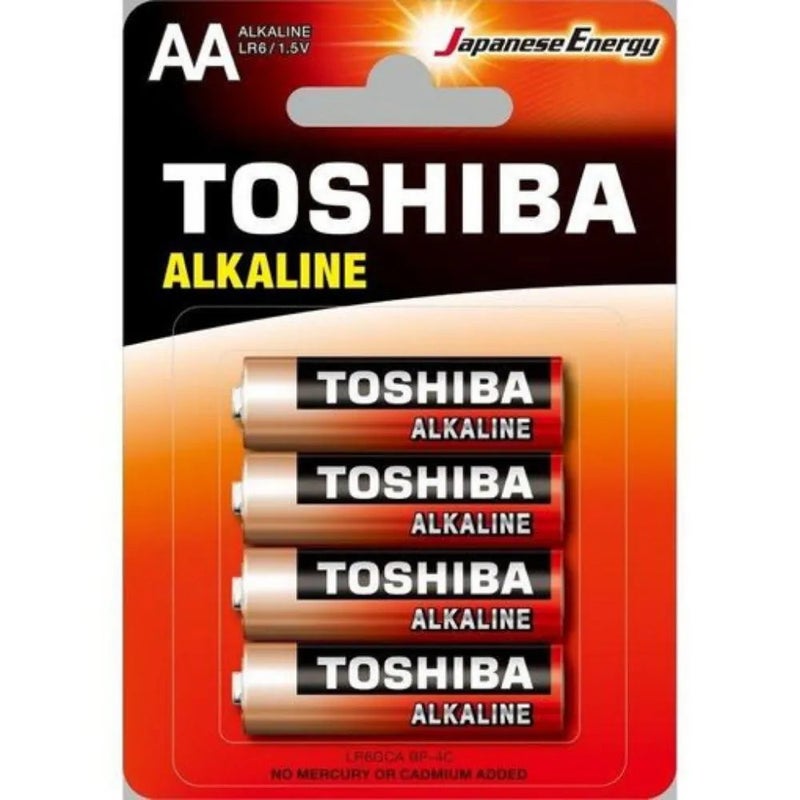 Toshiba AA Alkaline Battery- 4pcs