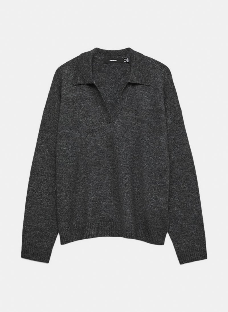 VERO MODA Vmlefile Ls Poloneck Pullover - Image 1
