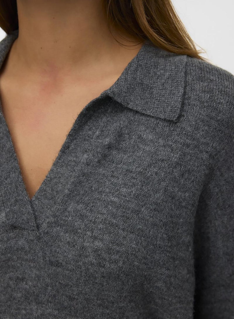 VERO MODA Vmlefile Ls Poloneck Pullover - Image 5