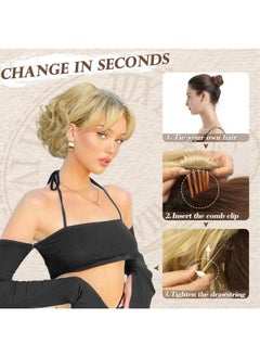 Short Wavy Blonde Ponytail Extension 9 In Comb Clip Drawstring Ponytail Hair Extensions Thick Soft Synthetic Clip In Pony Tails Hairpieces For Women Girls Daily Party- Ash Blonde - pzsku/Z1E56F1F9292176E69D35Z/45/_/1733730137/64b9afd1-b72a-4974-8f32-08c44b24e2a8