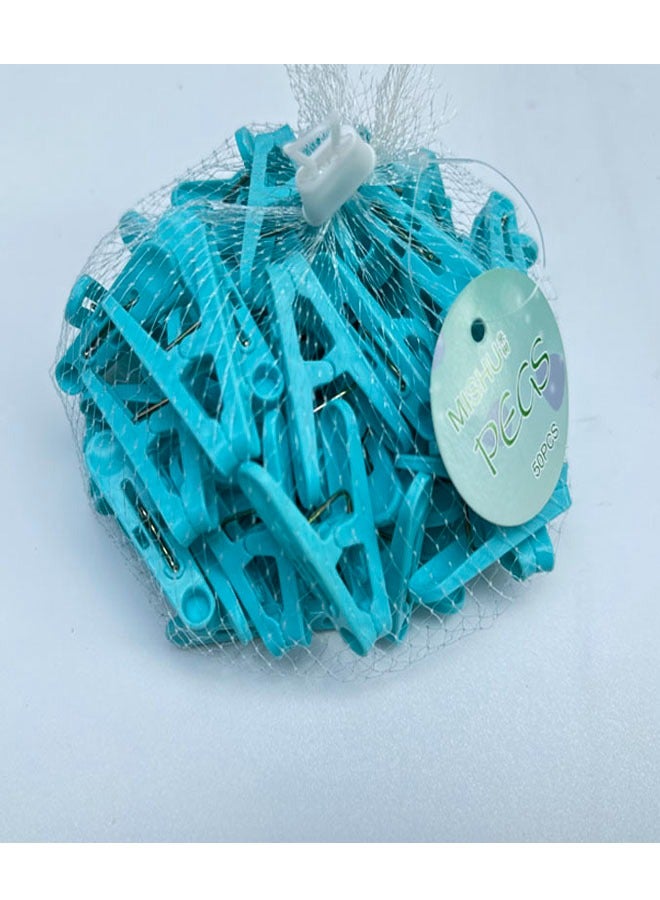 50pcs Plastic Clothespins Laundry Clips Colorful Clothespins  - Image 1