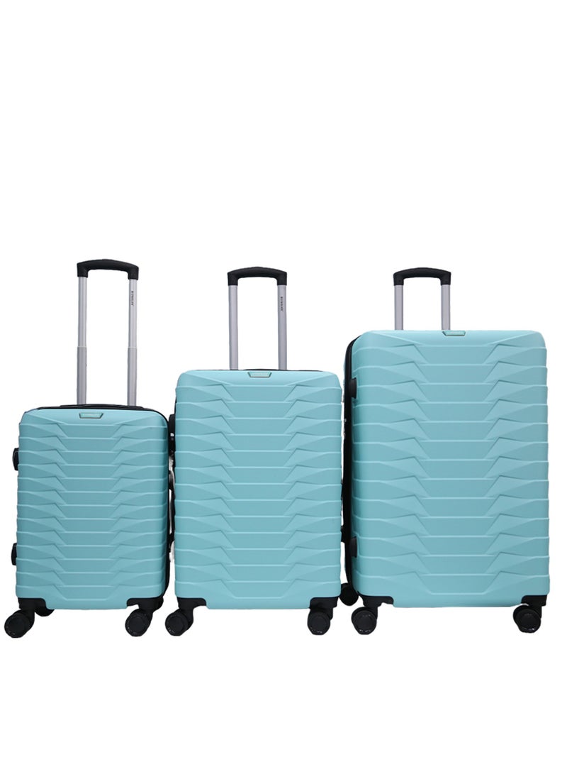 STARLIFE 3 Piece ABS Hard side Trolley Luggage Set Spinner Wheels with Number Lock  - Image 1