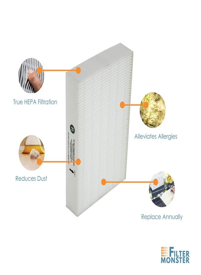 Filter-Monster.com True HEPA Replacement Filter Compatible with Honeywell HEPA R Filter (HRF-R1) for HPA090, HPA100, HPA200, HPA250 and HPA300 Series Air Purifiers - Image 2