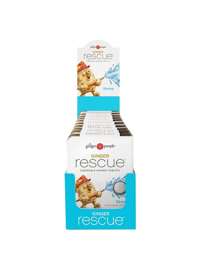 The Ginger People Ginger Rescue Chewable Tablets By The Ginger People - Drug Free Digestive Health, Chewable Tablets, Strong Ginger Flavor, 0.55 Oz, 240 Tablets, (Pack Of 10) - Image 1