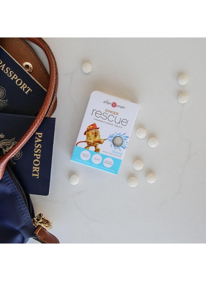 The Ginger People Ginger Rescue Chewable Tablets By The Ginger People - Drug Free Digestive Health, Chewable Tablets, Strong Ginger Flavor, 0.55 Oz, 240 Tablets, (Pack Of 10) - Image 4