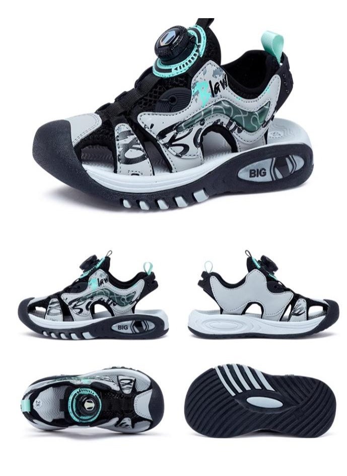 BIGWASP New Children's Sandals, Fashionable And Comfortable, Personalized Beach Shoes For Students  - Image 2