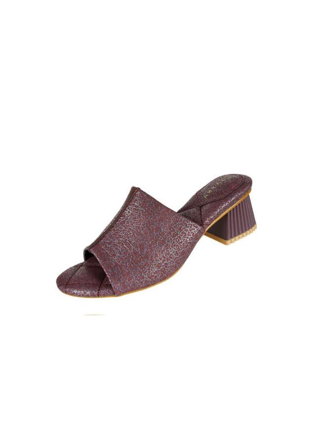 ZAYNA 221-153 Zayna Ladies Sandals 23BJH181 Maroon  - Image 3