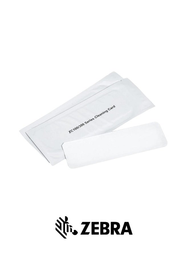 ZEBRA Zebra Cleaning Card 10599-311 - Compatible with ZC100/ZC300 Card Printers 