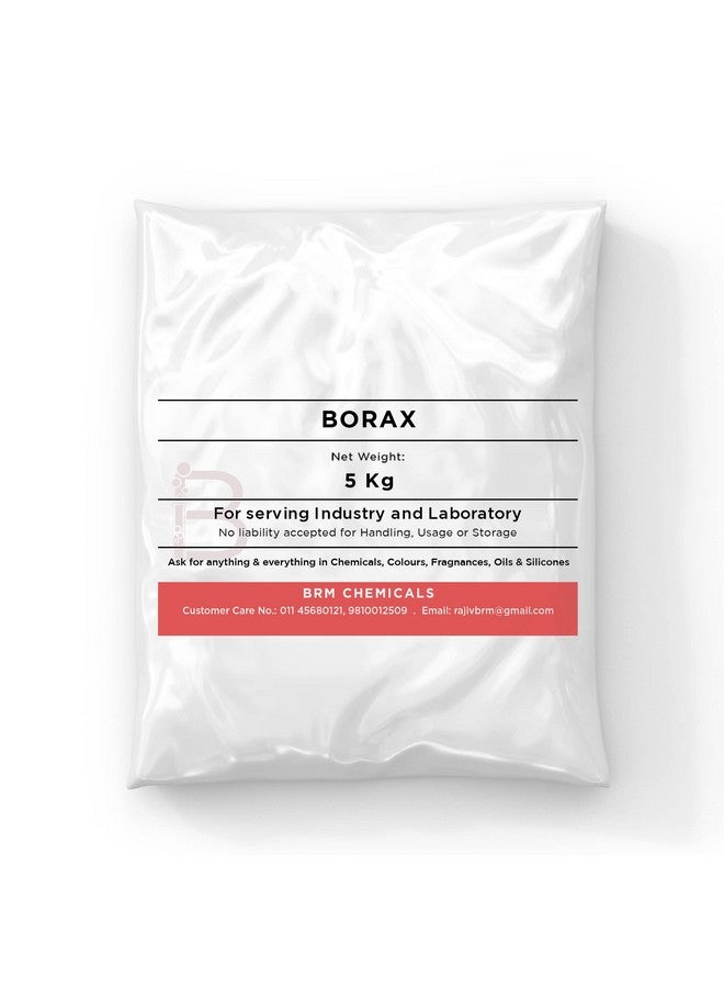 BRM CHEMICALS BRM Chemicals Borax - Sodium Tetraborate - 500 Grams For Domestic Use, Cosmetic Making & DIY Personal Care For Face, Hair, Skin & Body - Image 1