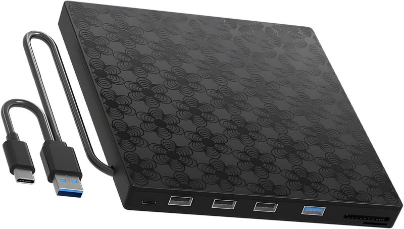 مسجل أقراص ROM محمول بكفاءة مع نقل USB عالي السرعة لأنظمة تشغيل متعددة محرك أقراص متكامل - Image 1