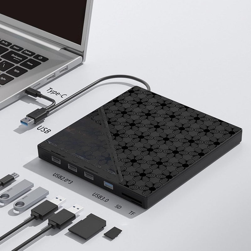 مسجل أقراص ROM محمول بكفاءة مع نقل USB عالي السرعة لأنظمة تشغيل متعددة محرك أقراص متكامل - Image 5