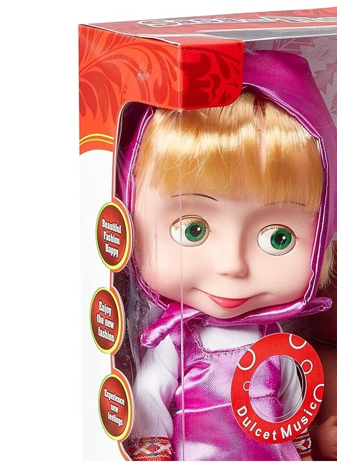 Generic Masha Doll – Interactive, Soft Plush Toy with Clothes & Accessories, Cute Collectible Doll for Kids, Toddlers, Gift Idea, Role Play, Educational Toy  - Image 2