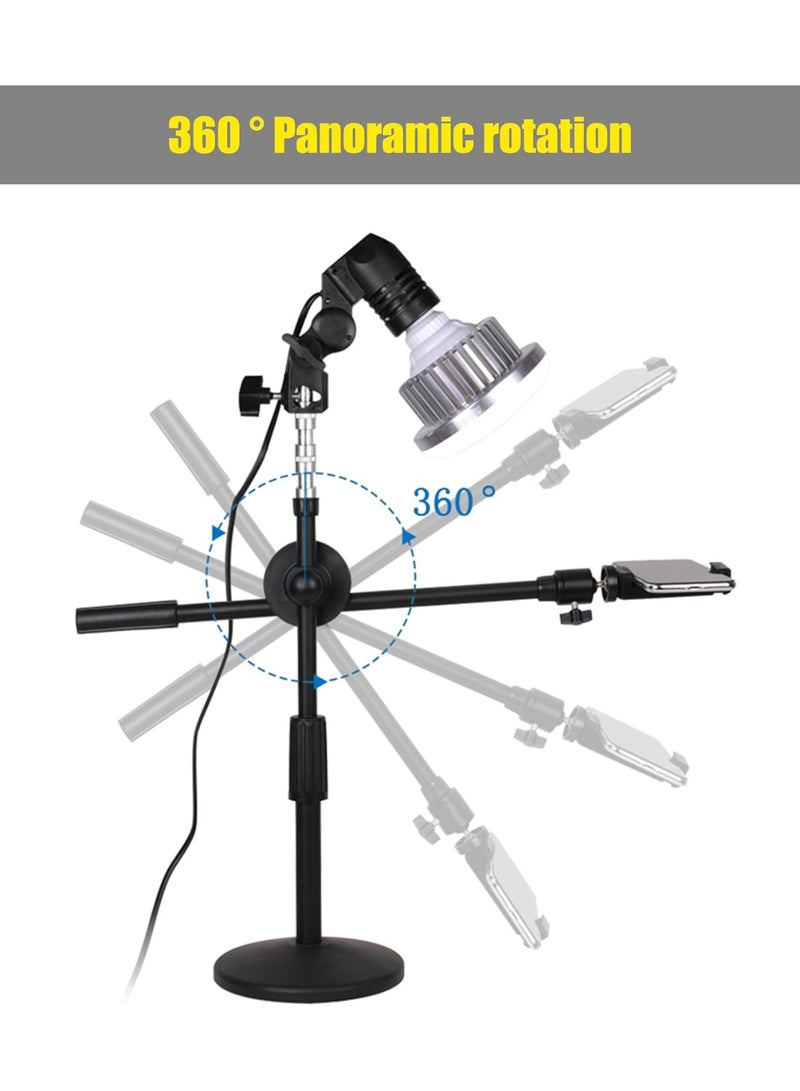 Video Stand Holder for Phone Photography 360° Rotating Arm Free Rotation Low Angle Aerial Shooting Live Recording Mount Stick Holder - Image 4