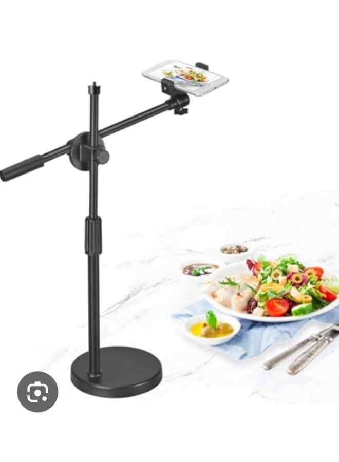 Video Stand Holder for Phone Photography 360° Rotating Arm Free Rotation Low Angle Aerial Shooting Live Recording Mount Stick Holder - Image 1