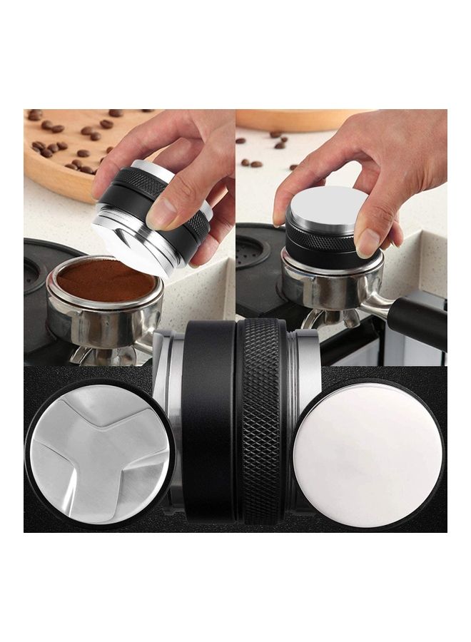 NIBEMINENT 51mm Non-slip Coffee Tamper Silver/Black - Image 5