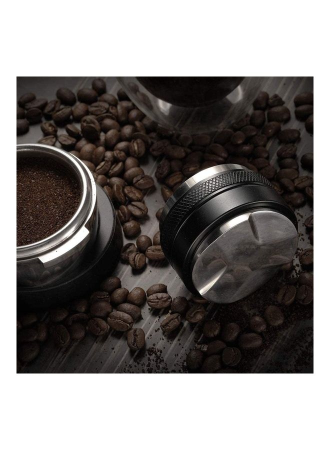 NIBEMINENT 51mm Non-slip Coffee Tamper Silver/Black - Image 3