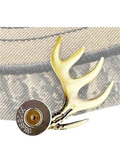 Generic Antler caap Stylish Rustic Brass Multicolor Antler Hat Clip for Men - Deer Hunting Accessory  - Image 5