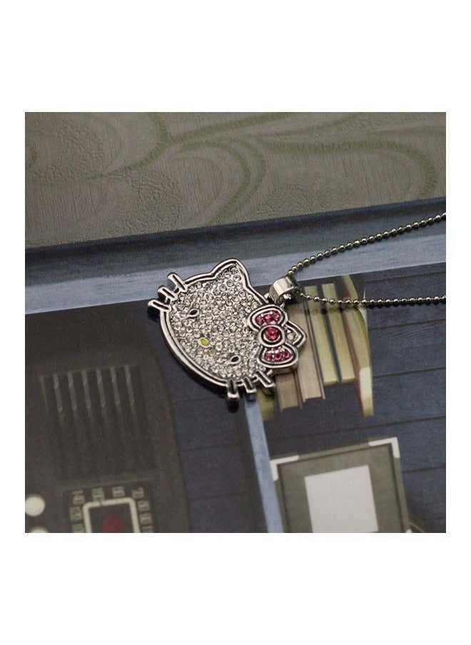 NIBEMINENT Tin Alloy Crystal Studded Hello Kitty Pendant Necklace  - Image 3