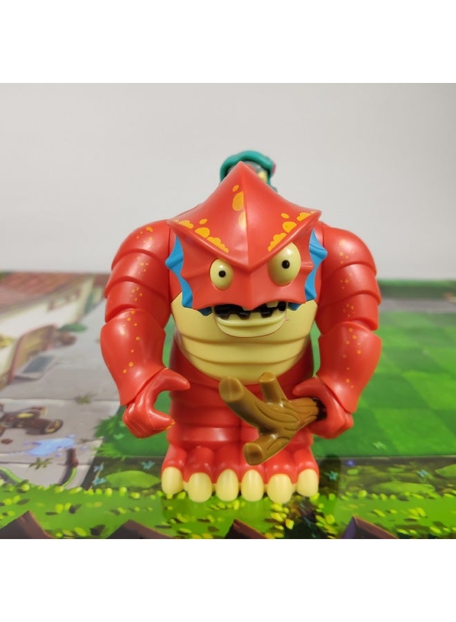 Plant Vs. Zombie Toy Large Deep Sea Giant Zombie King Can Eject Head Mermaid Kid Doll-Color:Deep Sea Giant + Roadblock + Iron Barrel + Noble Zombie + Map  - Image 3