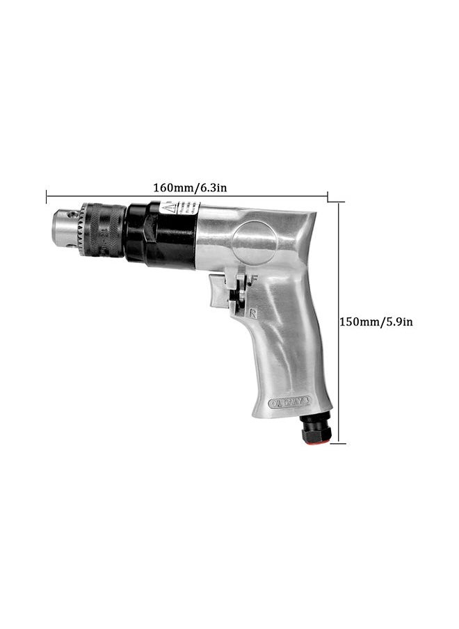 Generic - Reversible Air Drill Professional Black/Silver 19 X 5 16cm - Image 1